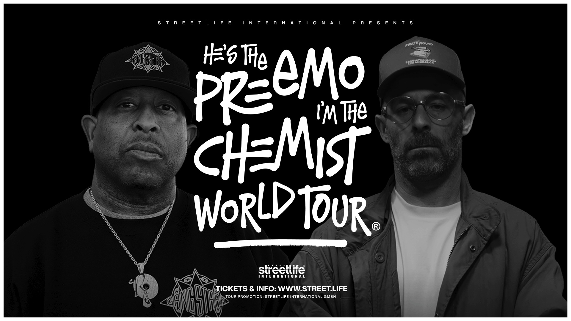 DJ Premier & The Alchemist auf gemeinsamer Tour präsentiert von Streetlife International